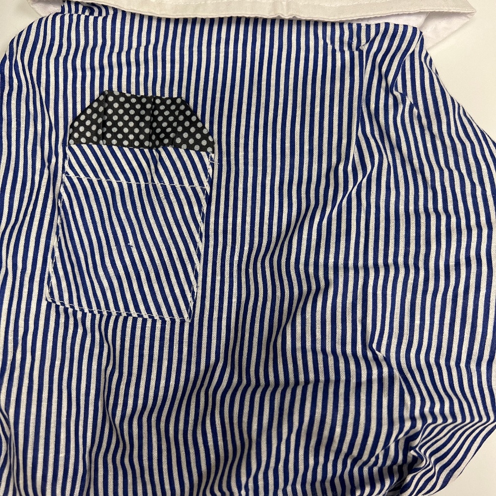 Pinstripe shirt blue/white